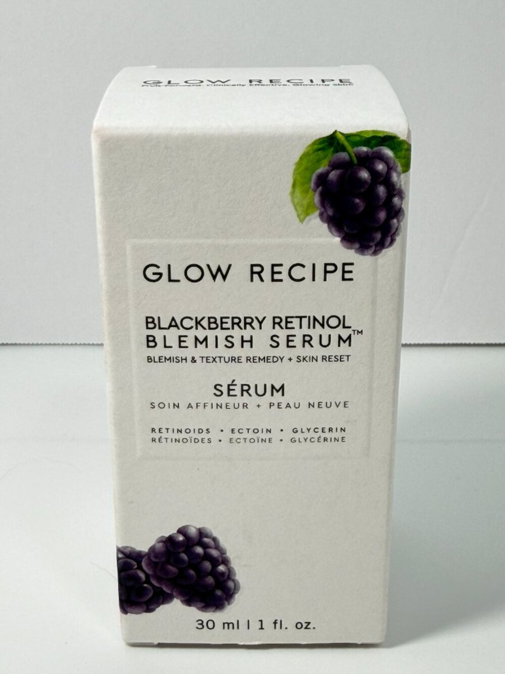 Glow Recipe Blackberry Retinol Blemish Serum 30ml Full Size NIB Anti-Aging